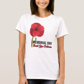 Veteranendag van de Amerikaanse papaverdag T-shirt (Voorkant)