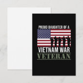 Veteranendag van de Veteranendag van de Proud Vete RSVP Kaartje (Voorkant / Achterkant)