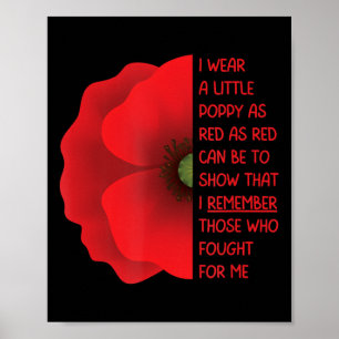 Veteranendag Verenigde Staten Memorial Lest We ver Poster