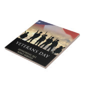 Veteranendag Verenigde Staten Tegeltje (Zijkant)