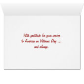 Veteranendag Verenigde Staten vlag (Binenzijde Horizontaal (Onderkant))