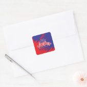 Veteranendag Vierkante Sticker (Envelop)