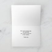 Veteranendag Vlaggen bij zonsondergang Bedankkaart (Binnen)