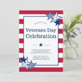 Veteranendag Voude sterren en strepen Voude patrio Kaart (Staand voorkant)