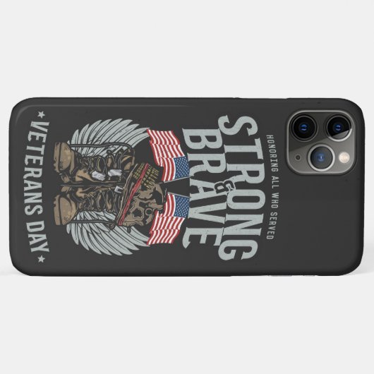 Veteranendag VS-vlag Case-Mate iPhone Case (Achterkant (horizontaal))