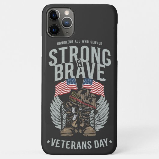 Veteranendag VS-vlag Case-Mate iPhone Case (Achterkant)