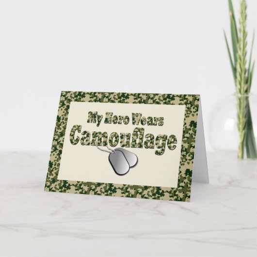 Veteranendag wenskaart voor een held bedankkaart (Voorkant)