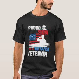 Veteranendag WW2 Trotse Zoon van een WWII-veteraan T-shirt