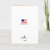 Veteranendagkaart 5x7 Verticaal wenskaart Kaart (Achterkant)