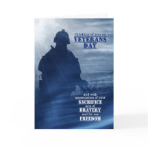 Veteranendagschaduwen van blauw met Soldaat