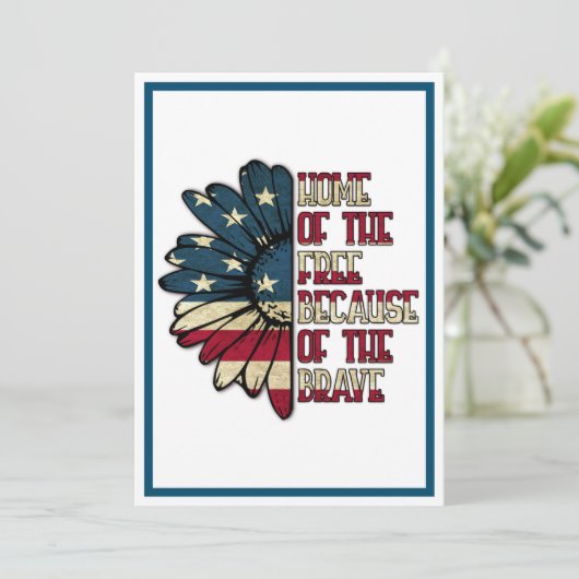 Veteranendienst Bedankkaart (Staand voorkant)