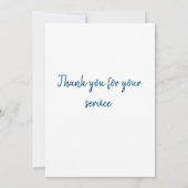 Veteranendienst Bedankkaart (Achterkant)