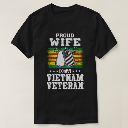 Veteranenechtgenoot van VietNam T-shirt (Design voorkant)