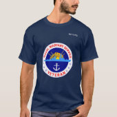 Veteranenelegant voor oorlogsvoering op zee t-shirt (Voorkant)