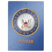 Veteranenklembord van de Amerikaanse marine Klembord (Achterkant)