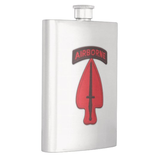 Veteranenpatrijs voor het leger USACSOC Heupfles (Rechts)