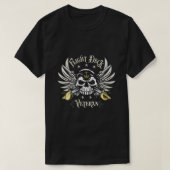 Veteranenschedelveteranenontwerp voor de scheepvaa t-shirt (Design voorkant)