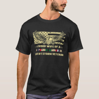 Veteranenveteraan van het Storm van de woestijn T-shirt