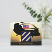 Veteranenveteranen van de derde infanterie Fort St Briefkaart (Staand voorkant)