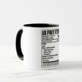 Veteranenvoedingsfeiten van de luchtmacht mok (Voorkant links)