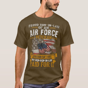 Veteranenvrijheid is niet gratis Mijn popPopInLaw T-shirt