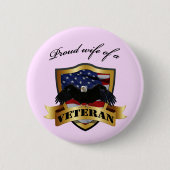 Veteranenvrouw Ronde Button 5,7 Cm (Voorkant)