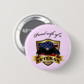 Veteranenvrouw Ronde Button 5,7 Cm (Voorkant /achterkant)