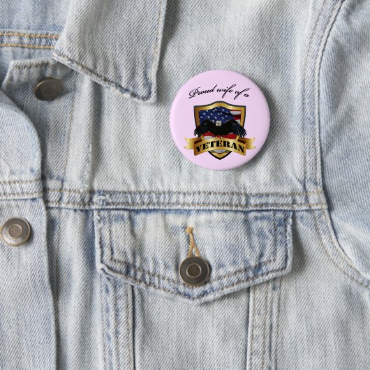Veteranenvrouw Ronde Button 5,7 Cm (In situ)