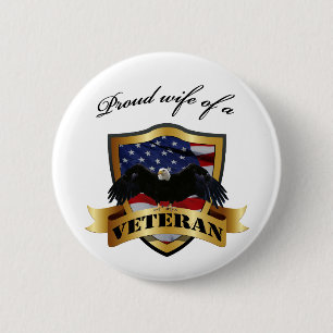 Veteranenvrouw Ronde Button 5,7 Cm