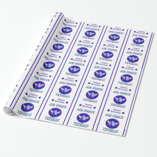 Veteranenwrapppapier van de militaire luchtmacht cadeaupapier
