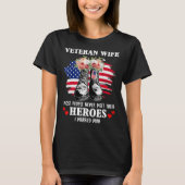 Veteranese vrouw de meeste mensen ontmoeten hun he t-shirt (Voorkant)