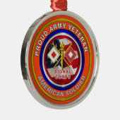 Veterankerst van het rode leger metalen ornament (Rechts)