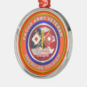 Veterankerst van het rode leger metalen ornament (Links)