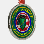 Veterankerst voor civiele zaken bij het leger metalen ornament (Rechts)