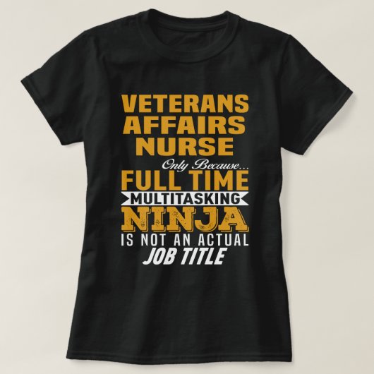 Veterans Affairs Nurse T-shirt (Design voorkant)