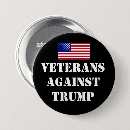 Veterans Against Trump Button (Voorkant /achterkant)