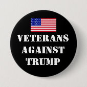 Veterans Against Trump Button (Voorkant)