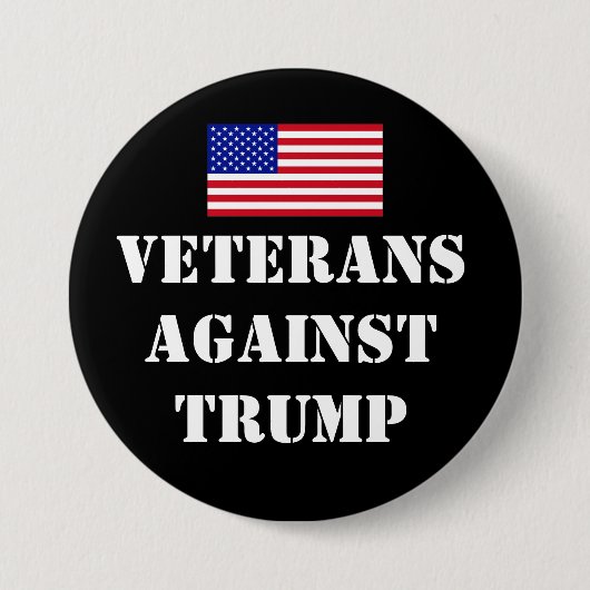 Veterans Against Trump Button (Voorkant)
