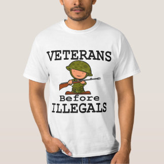 Veterans Before Illegals Veterans Day T-shirt