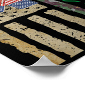 Veterans Dag Dank u voor uw service Soldaat Ca Poster (Hoek)