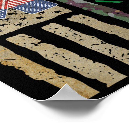 Veterans Dag Dank u voor uw service Soldaat Ca Poster (Hoek)