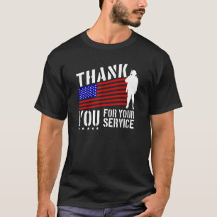 Veterans Dag Dank u voor uw service T-shirt
