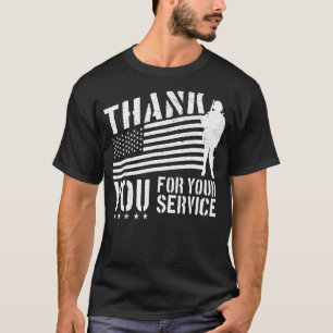Veterans Dag Dank u voor uw service T-shirt