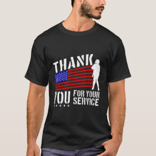 Veterans Dag Dank u voor uw service T-shirt