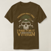 Veterans Dag Freedom Soldaat T-shirt (Design voorkant)