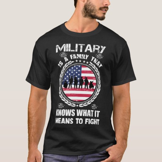 Veterans Dag Militaire Familie T-Shirt (Voorkant)
