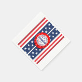 Veterans Dag Rosette Paper Napkin Servet (Hoek)