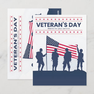 Veterans Day 2025: Dienst en Opoffering Eren Briefkaart