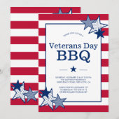 Veterans Day Bold Stars en Stripes Patriotic BBQ  Kaart (Voorkant / Achterkant)