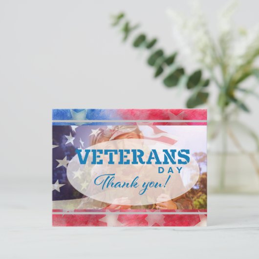 Veterans Day Briefkaart (Staand voorkant)